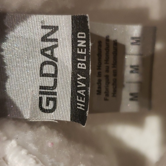 Gildan Hoodie White Monopoly 'I like Big Bucks and I cannot Lie!' Womens L - Picture 6 of 12